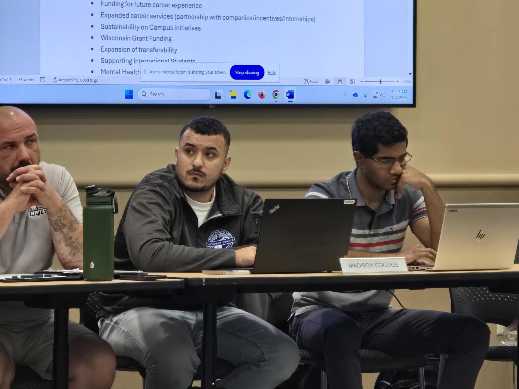 Delegates participating in WSG meeting discussions