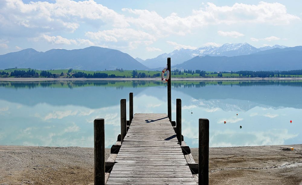 Lake scenery representing E. B. White's story Once More to the Lake