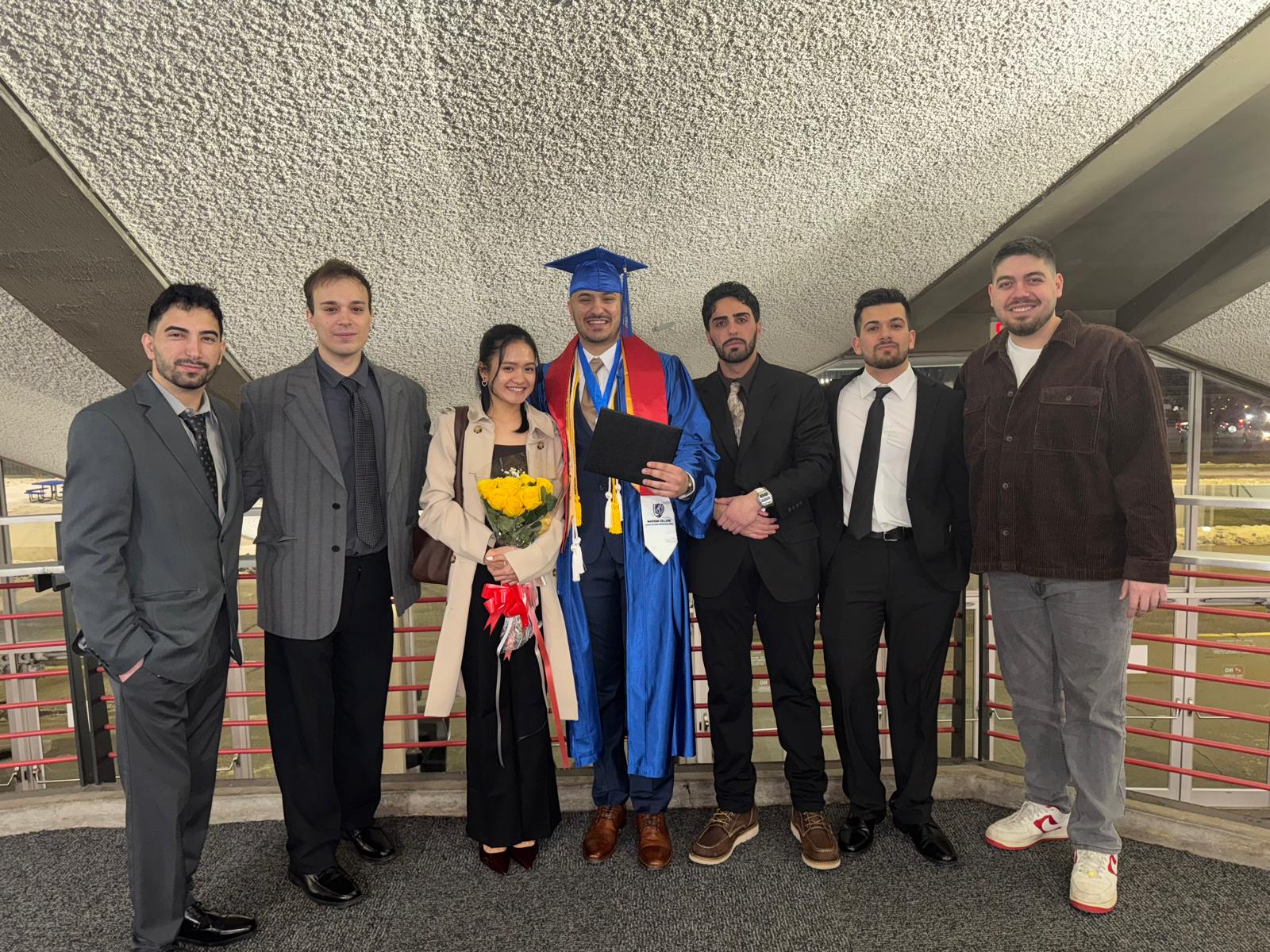 Celebrating graduation at the venue