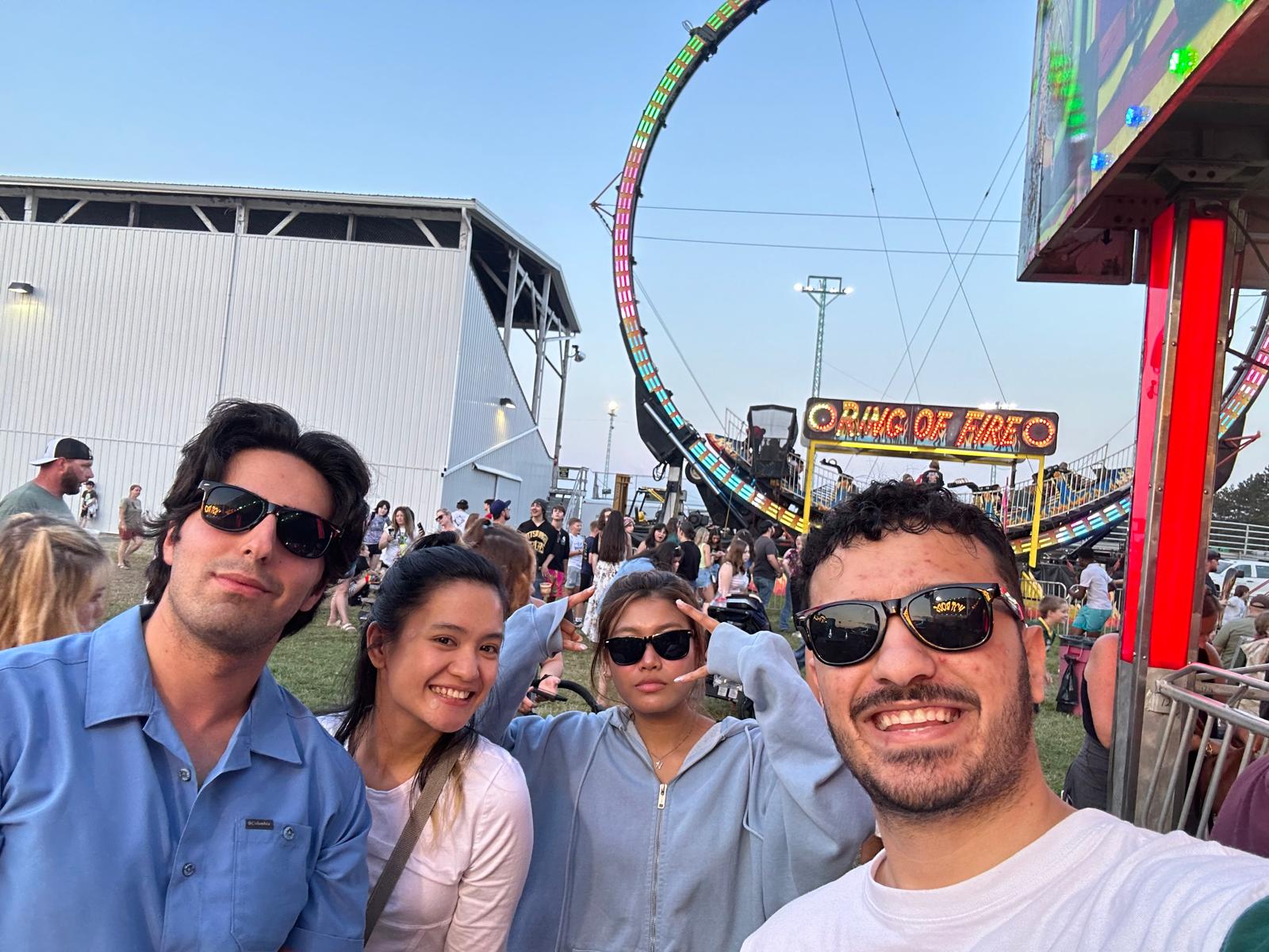 With friends at Baraboo Fair