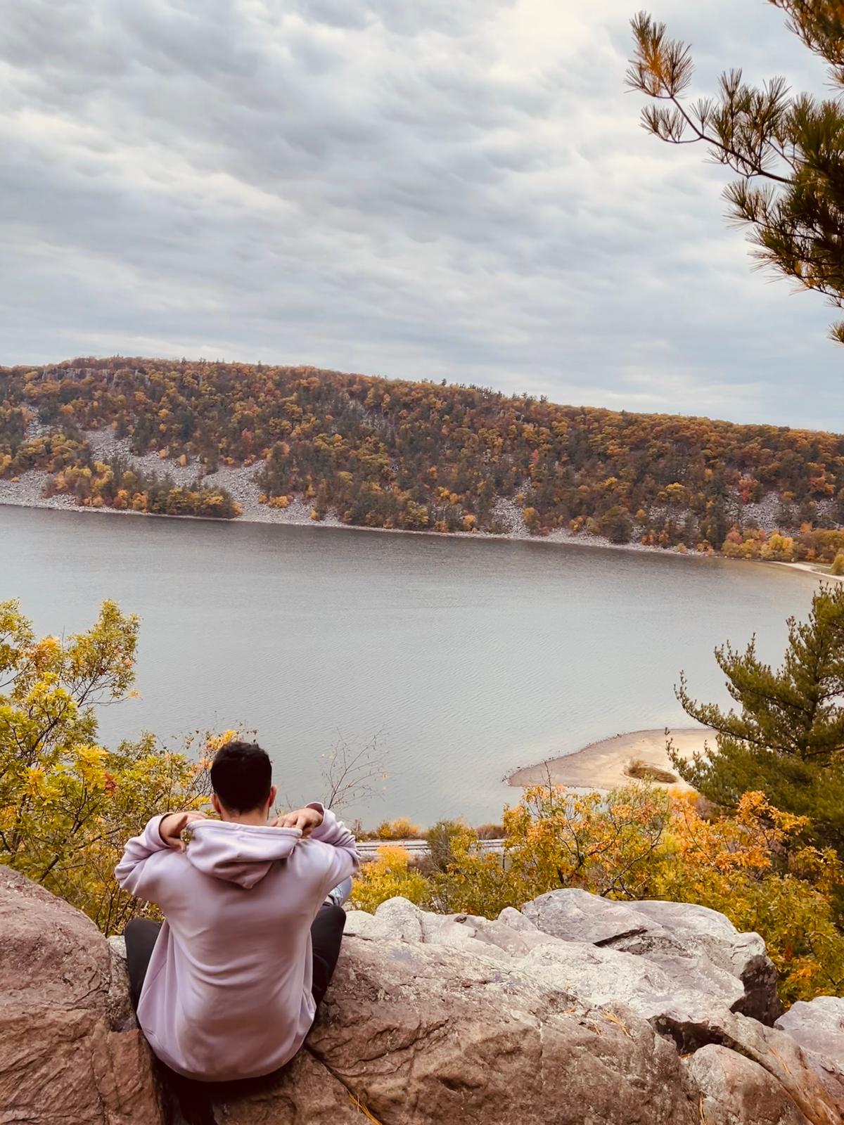 Enjoying the view from Devils Door
